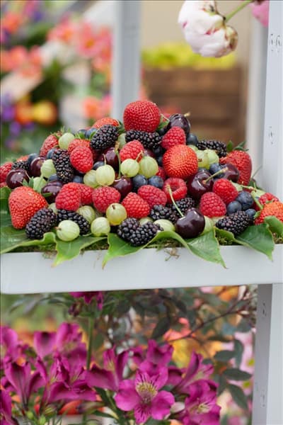 Beeren Mischung im Korb