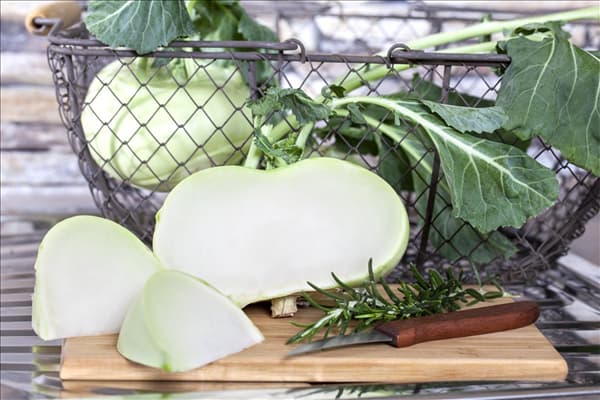 Brassica oleracea var. gongylodes 'Superschmelz'